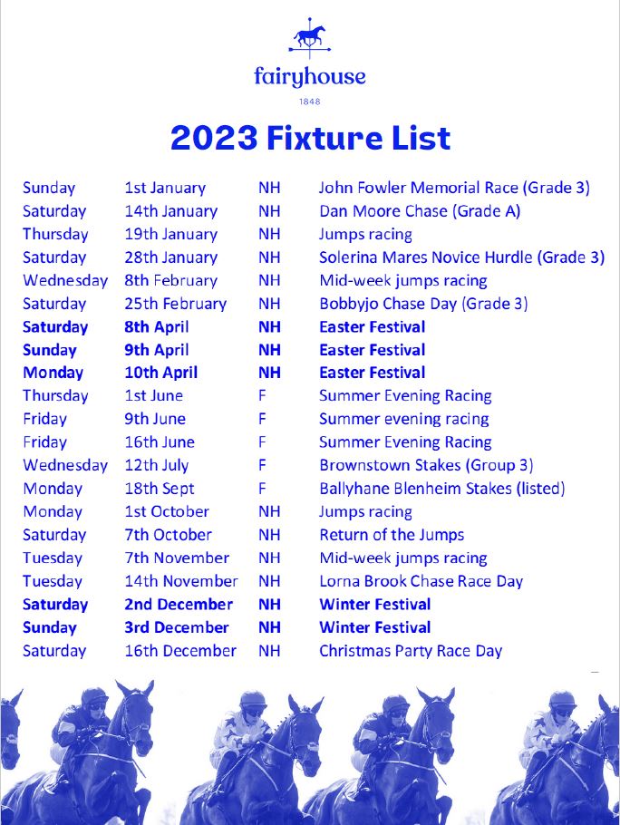 Race Fixtures Fairyhouse 2023