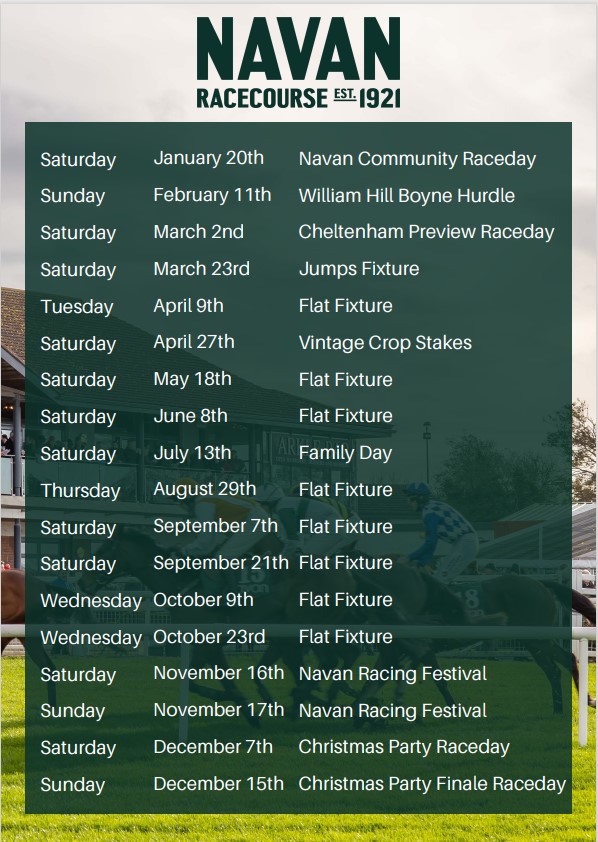 Navan Racecourse Fixtures 