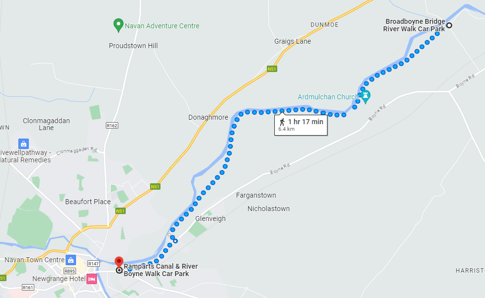 Navan Ramparts Walk Map